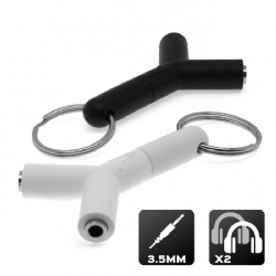 2 Double Audio 3.5mm 